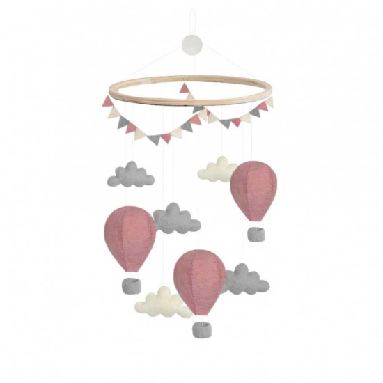 Gamcha Mobil Luftballong Rosa i gruppen Barn & Förälder / Barnrum  / Sängmobiler hos Köpbarnvagn (494)