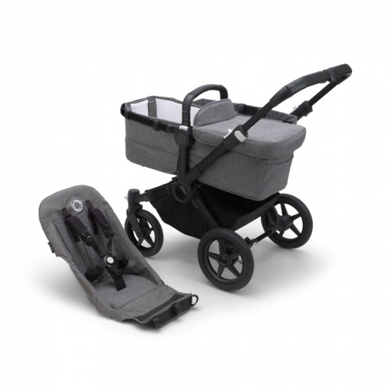 Bugaboo Donkey 5 Bas Black/Grey Melange i gruppen Barnvagnar  / Varumärken / Bugaboo / Bugaboo Donkey 5 hos Köpbarnvagn (BUBO100002028)