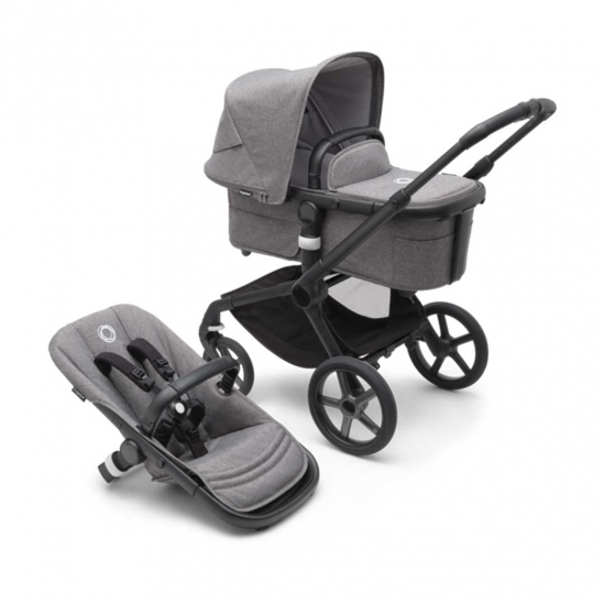 Bugaboo Fox 5 Black/Grey Melange i gruppen Barnvagnar  / Varumärken / Bugaboo / Bugaboo Fox 5 hos Köpbarnvagn (BUBO100051054)