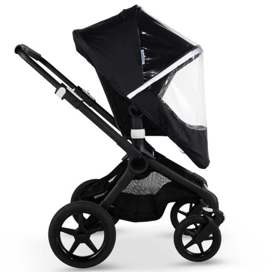 Bugaboo High Performance Rain Cover Fox/Cameleon Black i gruppen Barnvagnar  / Tillbehör / Regnskydd / Duovagnar hos Köpbarnvagn (BUBO230540ZW01)