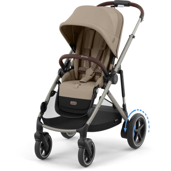 Cybex e-Gazelle S Sittvagn Almond Beige i gruppen Barnvagnar  / Varumärken / Cybex / Cybex e-Gazelle hos Köpbarnvagn (CYBE524000547)