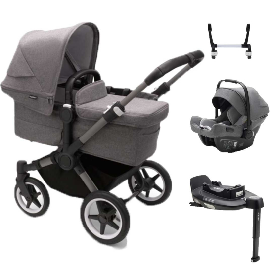 Bugaboo Donkey 5 Mono Inkl. Bugaboo Turtle och Bas i gruppen Barnvagnar  / Varumärken / Bugaboo / Bugaboo Donkey 5 hos Köpbarnvagn (SET-Bdonkey22)