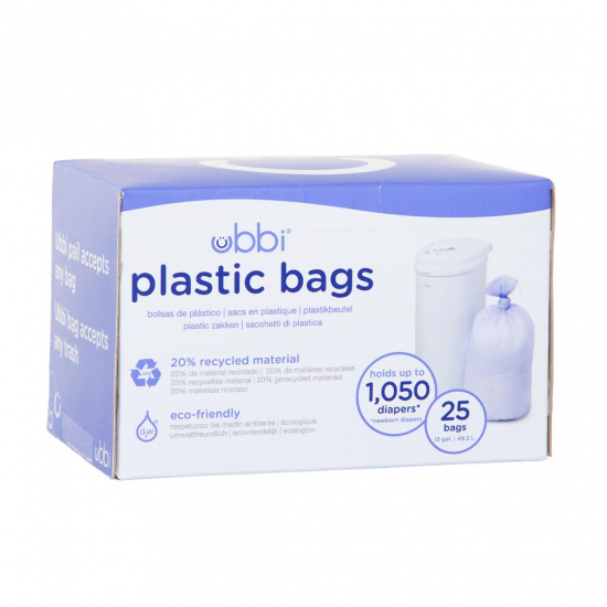 UBBI Refill till blöjhink 25 pcs i gruppen Babytillbehör / Omvårdnad & Hygien / Blöjhinkar & refiller hos Köpbarnvagn (UBBIUB10085)