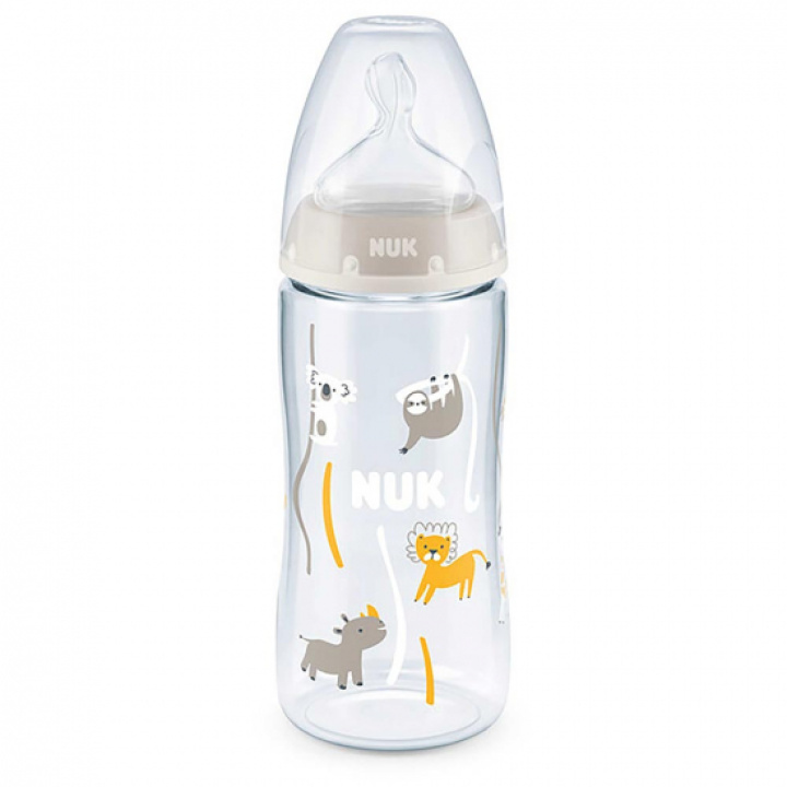 NUK First Choice+ Nappflaska 6-18 mån 300 ml i gruppen Babytillbehör / Äta & dricka / Nappflaskor & muggar hos Köpbarnvagn (216290)