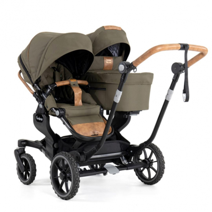  Emmaljunga NXT Twin 735 Syskonvagn Outdoor Olive