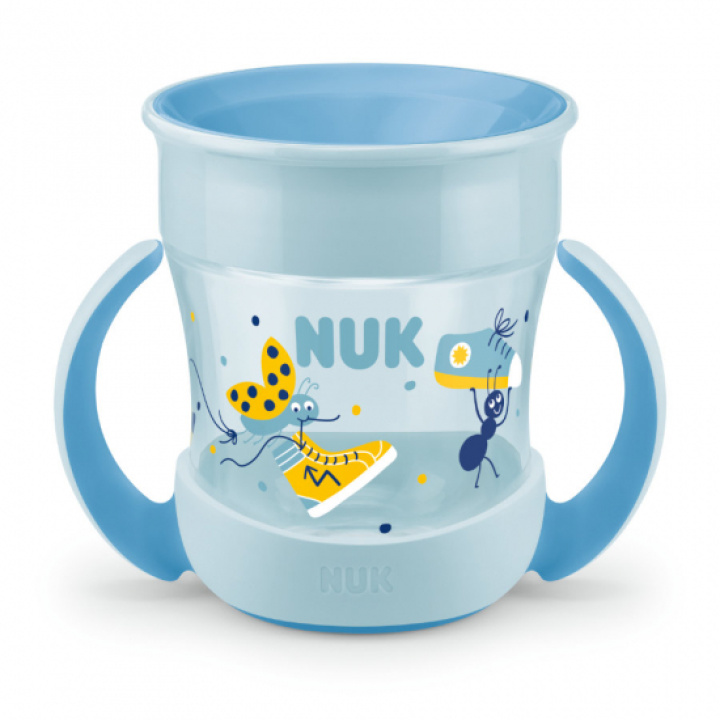 NUK Evolution Mini Magic Kopp Blå i gruppen Babytillbehör / Äta & dricka / Nappflaskor & muggar hos Köpbarnvagn (255605)