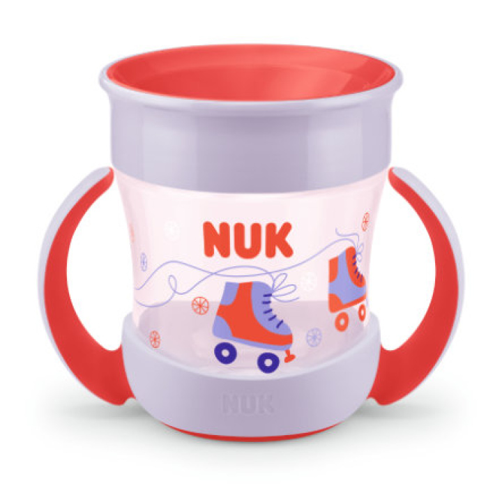 NUK Evolution Mini Magic Kopp Röd i gruppen Babytillbehör / Äta & dricka / Nappflaskor & muggar hos Köpbarnvagn (255606)