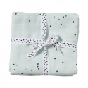 Done by Deer 2-pack Muslinfiltar Dreamy Dots Blå