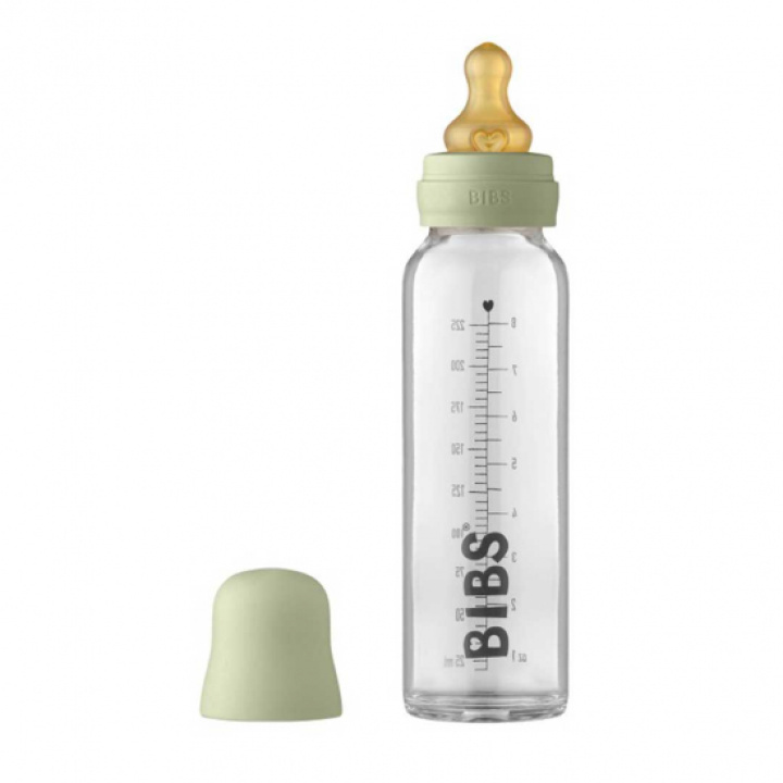 Bibs Nappflaska Glas 225ml, Sage