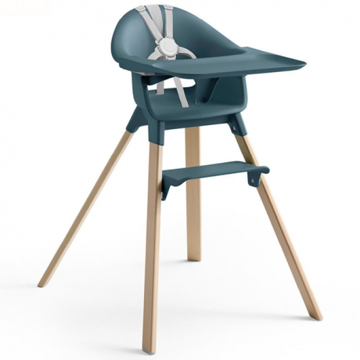 Stokke Clikk Matstol Fjord Blue i gruppen Babytillbehör / Äta & dricka / Matstolar & dynor hos Köpbarnvagn (552005)