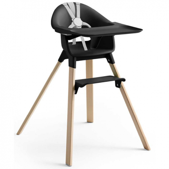 Stokke Clikk Matstol Black Natural i gruppen Babytillbehör / Äta & dricka / Matstolar & dynor hos Köpbarnvagn (552007)