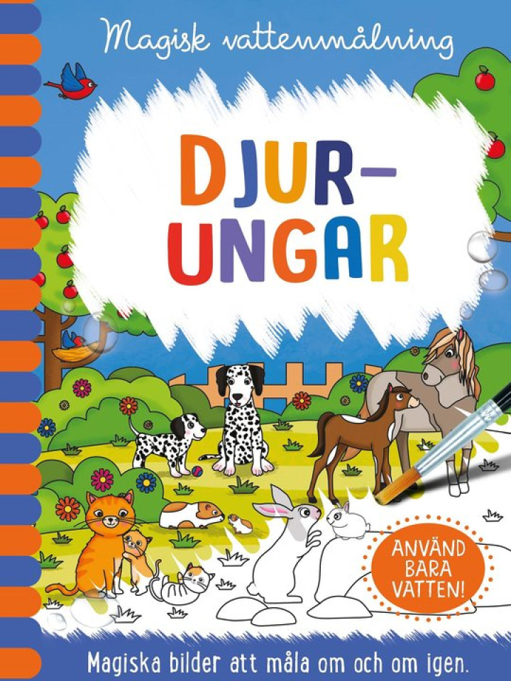 Djur Ungar Vatten Målning