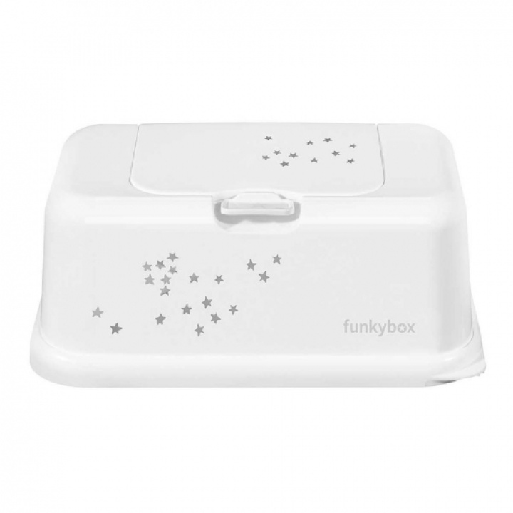 Funkybox Förvaringslåda Våtservetter - White Little Stars