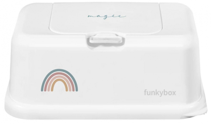 Funkybox Förvaringslåda Våtservetter Regnbåge i gruppen Babytillbehör / Omvårdnad & Hygien hos Köpbarnvagn (8718347900663)