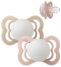 Bibs Silikon napp Supreme 2-pack 0-6 mån Blush Night/Vanille Night