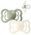 Bibs Silikon napp Supreme 2-pack 6-18 mån Ivory/Sage