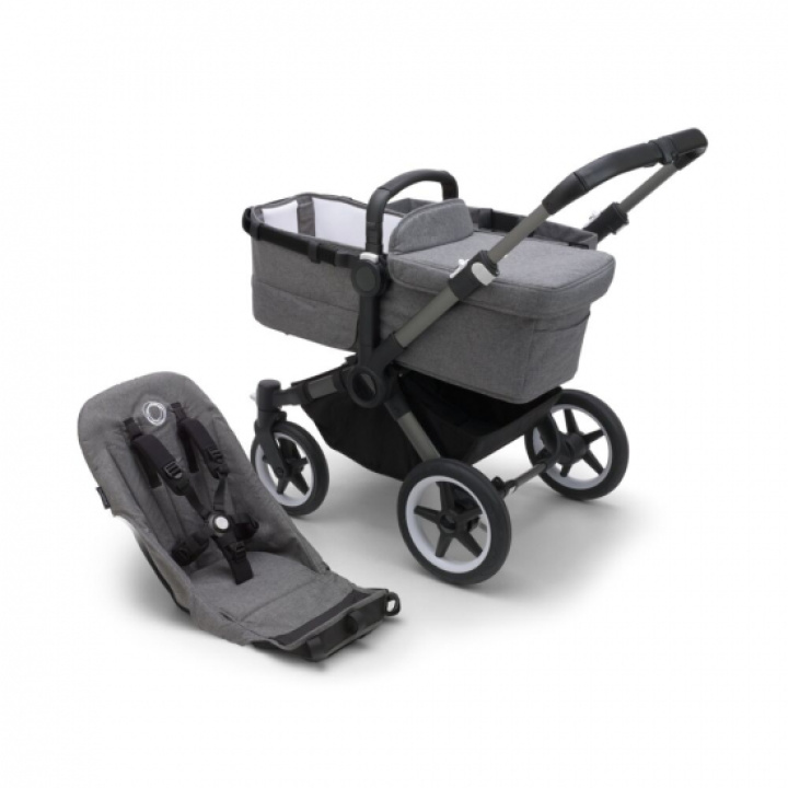 Bugaboo Donkey 5 Bas Graphite/Grey Melange i gruppen Barnvagnar / Varumärken / Bugaboo / Bugaboo Donkey 5 hos Köpbarnvagn (BUBO100002035)