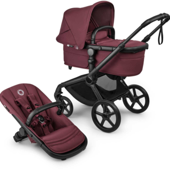 Bugaboo Fox 5 Renew Black/Dark Cherry i gruppen Barnvagnar / Varumärken / Bugaboo / Bugaboo Fox 5 hos Köpbarnvagn (BUBO100051109)