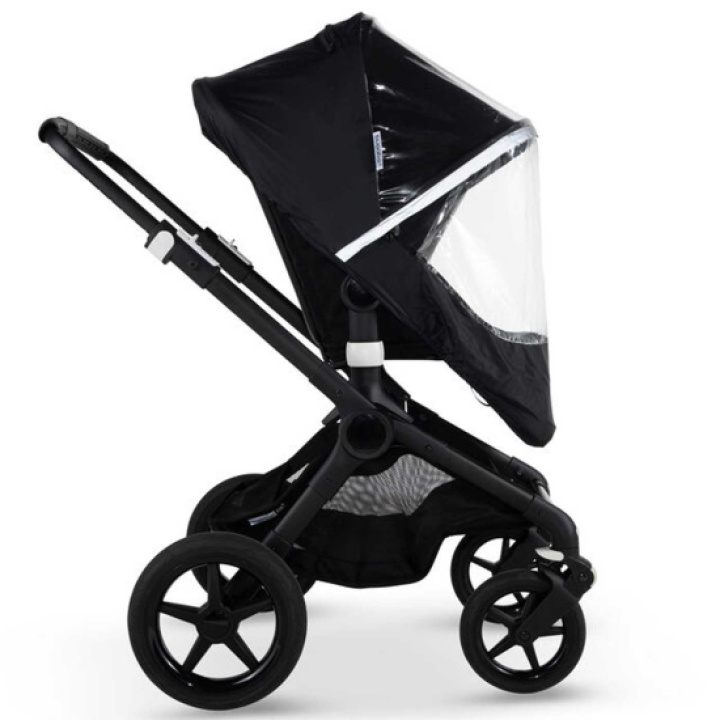 Bugaboo High Performance Rain Cover Fox/Cameleon Black i gruppen Barnvagnar / Tillbehör / Regnskydd / Duovagnar hos Köpbarnvagn (BUBO230540ZW01)