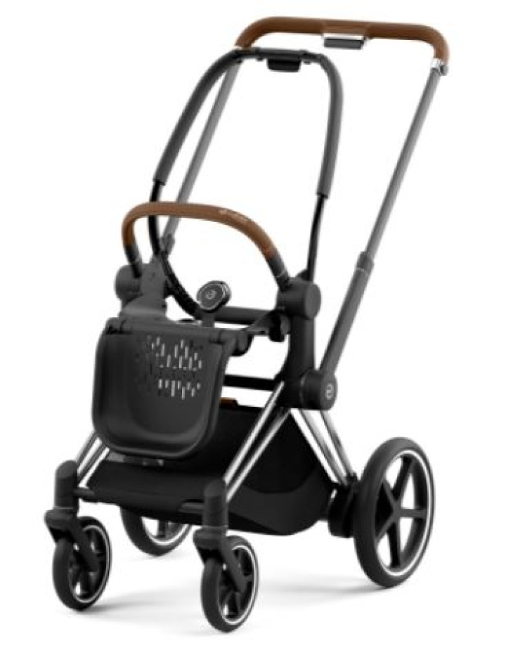 Cybex e-Priam Chassi Chrome Brown i gruppen Barnvagnar / Varumärken / Cybex / Cybex e-Priam hos Köpbarnvagn (CYBE521002349)