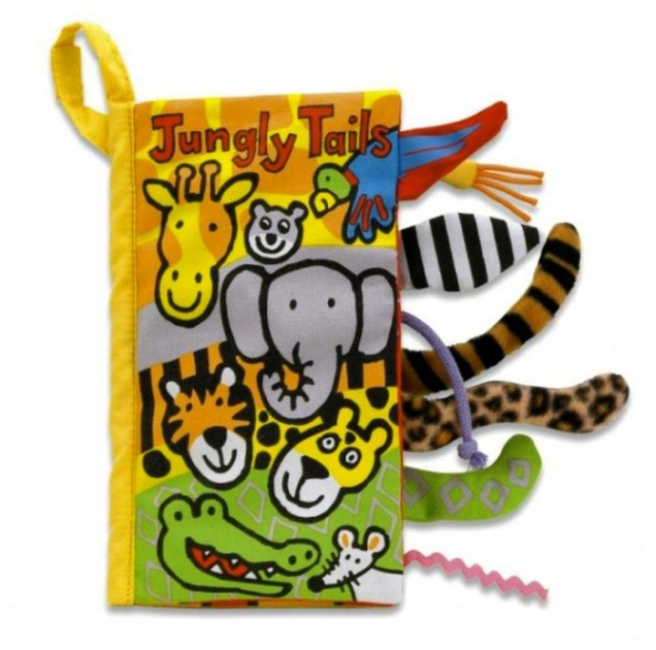 Jellycat Prasselbok Jungle Tails i gruppen Leksaker / Babylek 0-1 år / Böcker hos Köpbarnvagn (JECA670983044805)