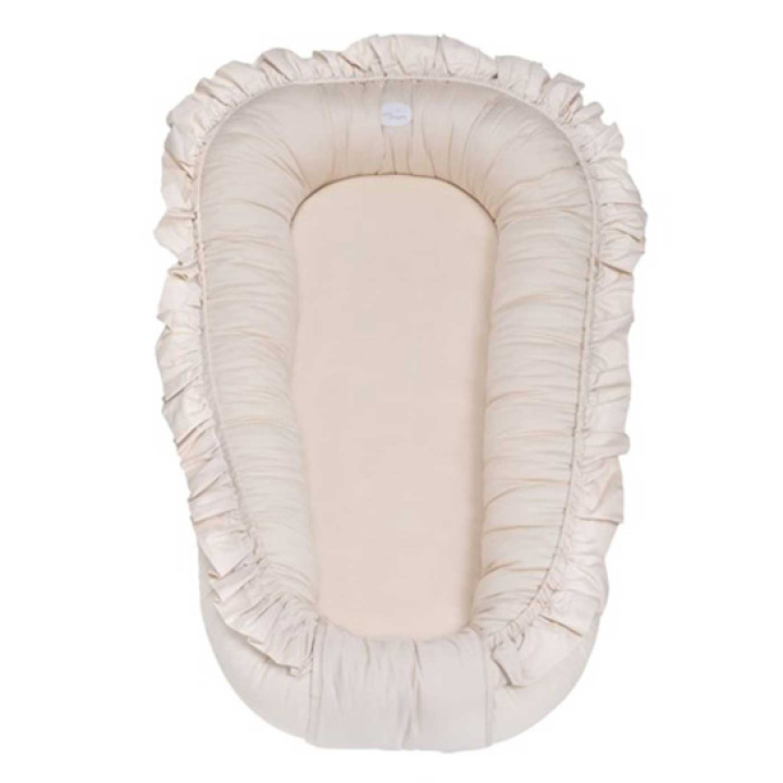 Mini Dreams Babynest Volang Beige i gruppen Barnrum / Sängtillbehör / Babynest hos Köpbarnvagn (MIDR2050-03)