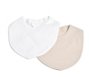 Mini Dreams Bib Dregglis 2-pack, Vit/Sand