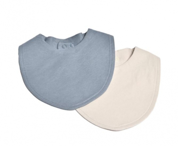 Mini Dreams Bib Dregglis 2-pack, Blå/Sand i gruppen Babytillbehör / Kläder & accessoarer hos Köpbarnvagn (MIDR94211902)