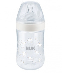 NUK Nature Sense Nappflaska 0-18 mån 260 ml Vit