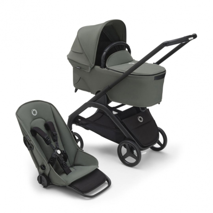  Bugaboo Dragonfly Duovagn Black Forest Green