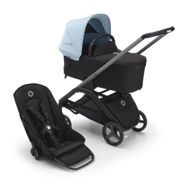 Bugaboo Dragonfly Duovagn Graphite/Mid.Black/Skyline Blue