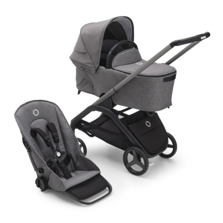 Bugaboo Dragonfly Duovagn Graphite/Grey Melange