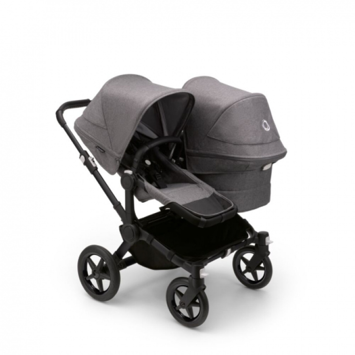 Bugaboo Donkey 5 Duo Black/Grey Melange i gruppen Barnvagnar / Varumärken / Bugaboo / Bugaboo Donkey 5 hos Köpbarnvagn (PKTbdonkey10)