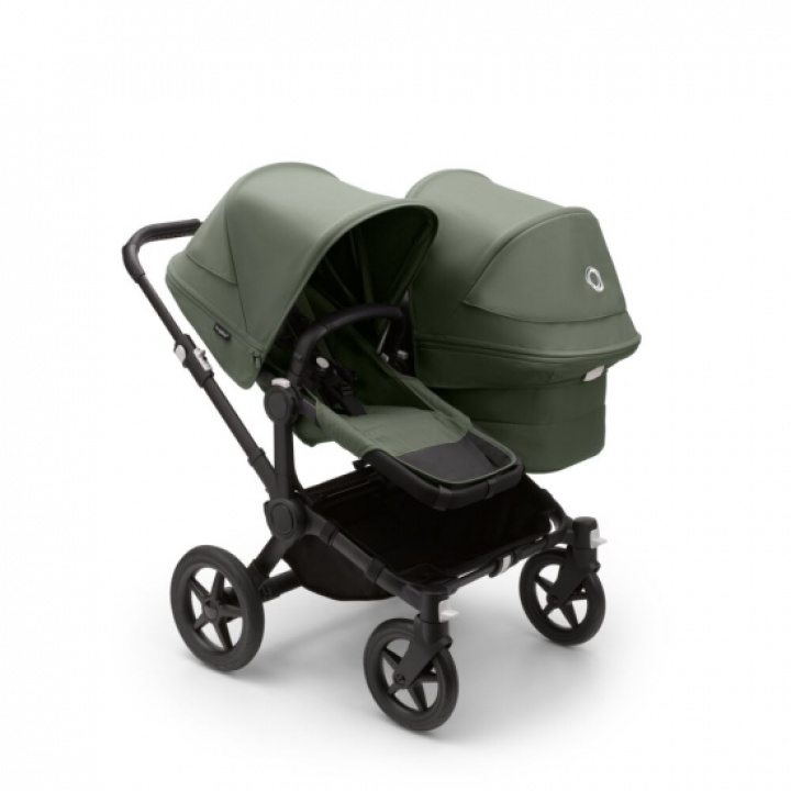 Bugaboo Donkey 5 Duo Black/Forest Green i gruppen Barnvagnar / Varumärken / Bugaboo / Bugaboo Donkey 5 hos Köpbarnvagn (PKTbdonkey3)