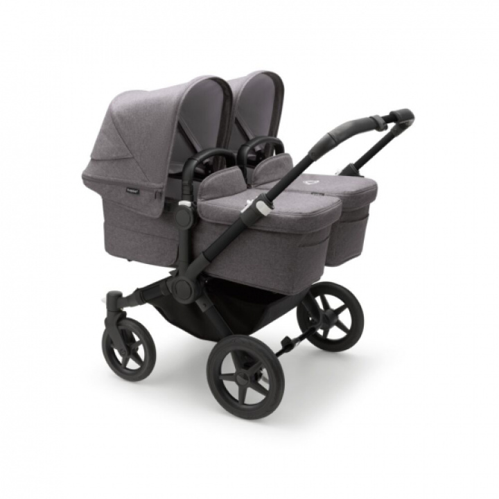 Bugaboo Donkey 5 Twin Black/Grey Melange i gruppen Barnvagnar / Varumärken / Bugaboo / Bugaboo Donkey 5 hos Köpbarnvagn (PKTbdonkey9)