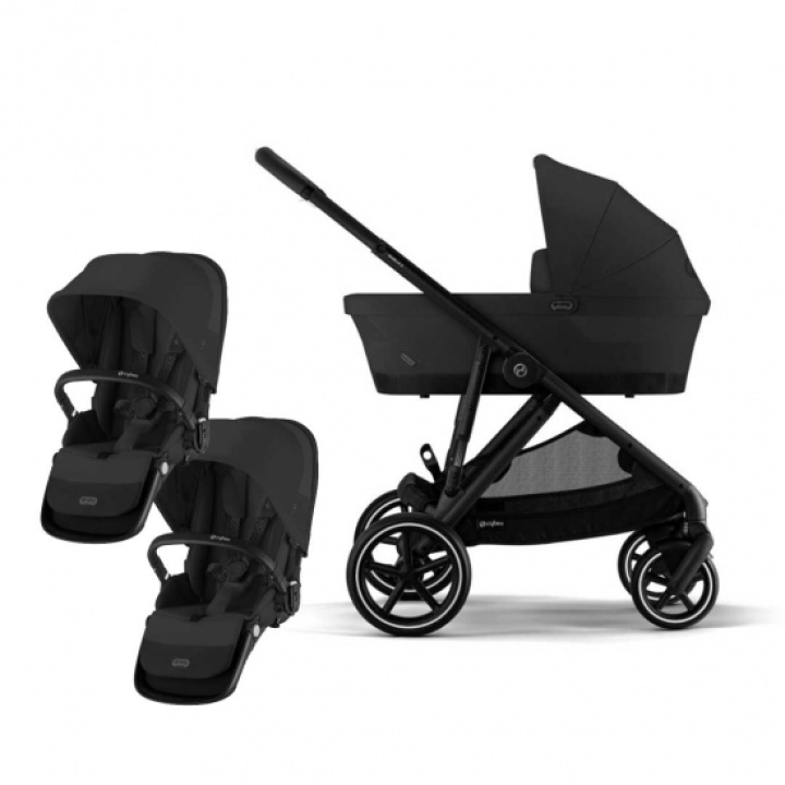 Cybex Gazelle S Syskonvagn Moon Black i gruppen Barnvagnar / Varumärken / Cybex / Cybex Gazelle S hos Köpbarnvagn (Pktcygs1)