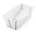 Stokke Flexi Bath PAKET Badbalja + badstöd White