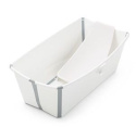 Stokke Flexi Bath PAKET Badbalja + badstöd White