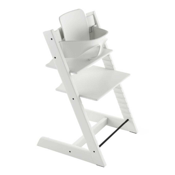 Stokke Tripp Trapp stol + Bygel Vit i gruppen Babytillbehör / Äta & dricka / Matstolar & dynor / STOKKE Tripp Trapp hos Köpbarnvagn (STOK684700)