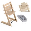 Stokke Tripp Trapp stol + Bygel + Newborn Set Natural