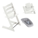 Stokke Tripp Trapp stol + Bygel + Newborn Set White