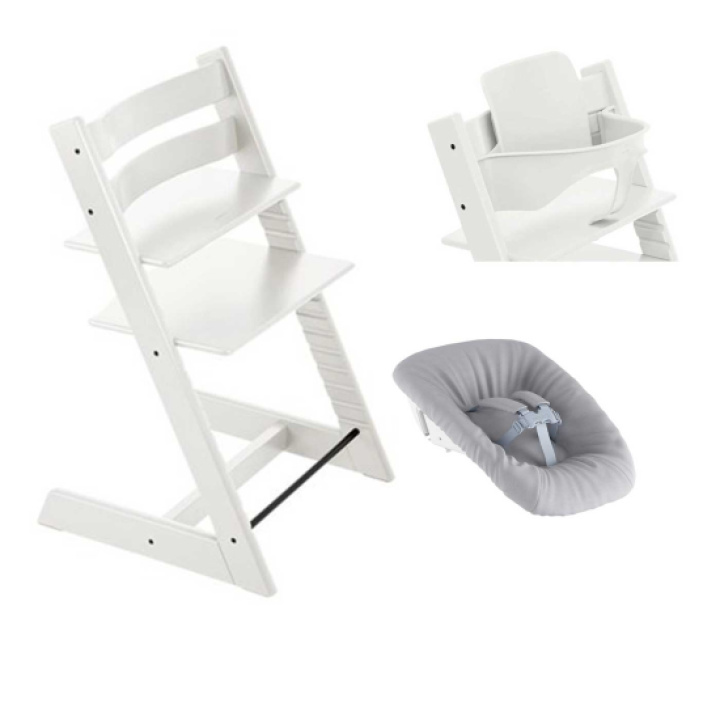 Stokke Tripp Trapp stol + Bygel + Newborn Set White i gruppen Babytillbehör / Äta & dricka / Matstolar & dynor / STOKKE Tripp Trapp hos Köpbarnvagn (STOK685900)