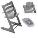 Stokke Tripp Trapp stol + Bygel + Newborn Set Storm Grey